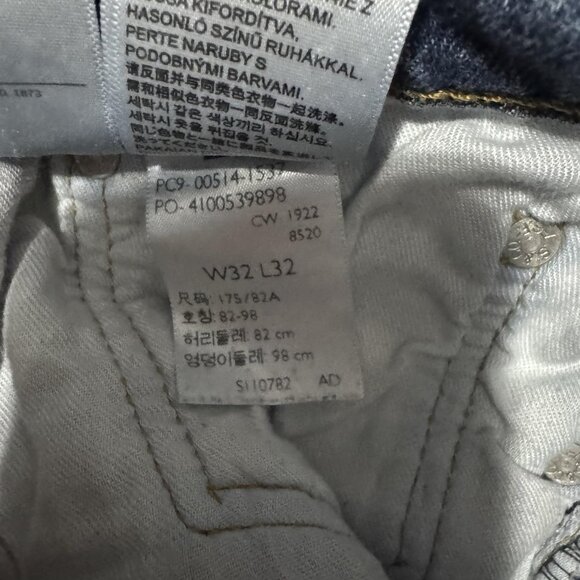 Levis 514 Jeans Mens 32x32 Blue Denim Straight Leg Medium Wash Casual Classic - Picture 6 of 10